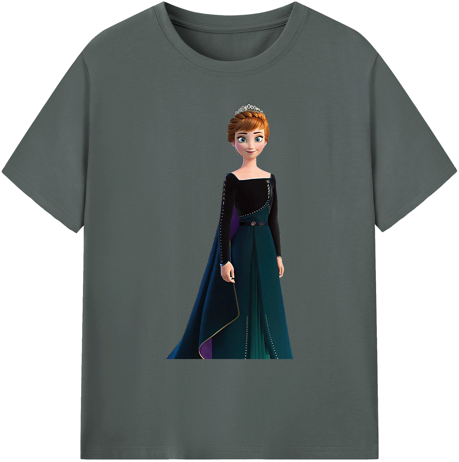 （画像用） アナと雪の女王 アンナ エルサ Frozen Anna Elsa 綿100％ メンズ半袖Tシャツ｜肌触りやわらか＆通気性